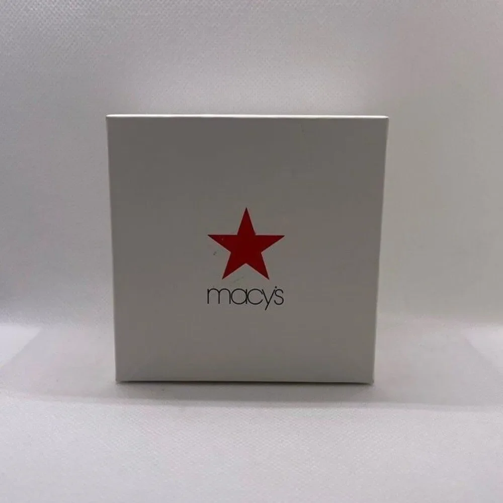 Macy’s 4”x 4” Jewelry Gift Box & Pouch 2 PCS. Set